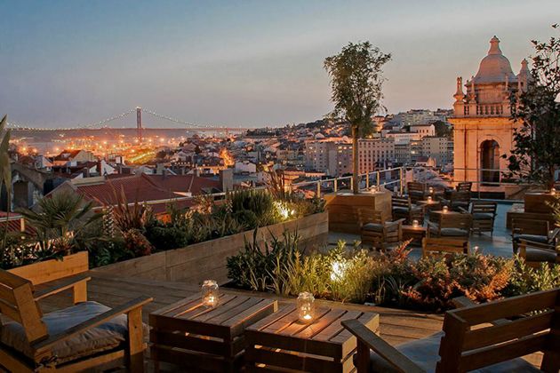 Terrasses à Lisbonne