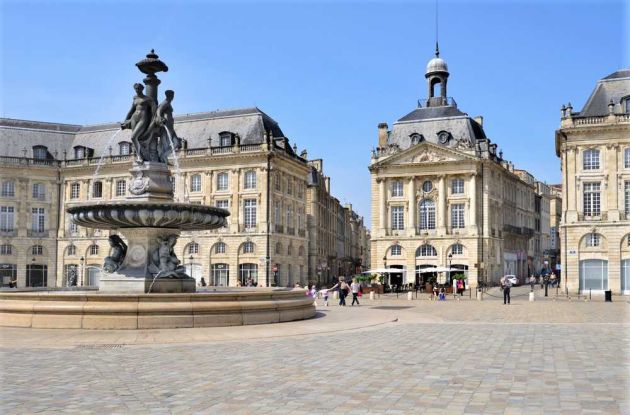 Place de la Bourse à Bordeaux
