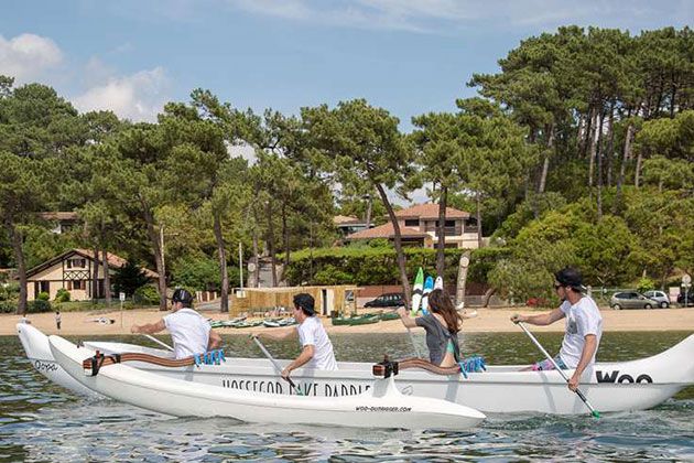 activités Team Building : pirogue-hawaienne-Hossegor